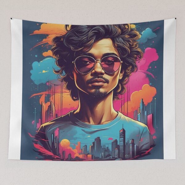 Item preview, man with glasses designed and sold by Arzankart.