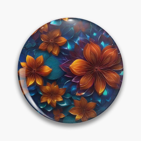 Artikelvorschau, Glowing Fantasy Flower Pattern entworfen und verkauft von TheArtOfPat.