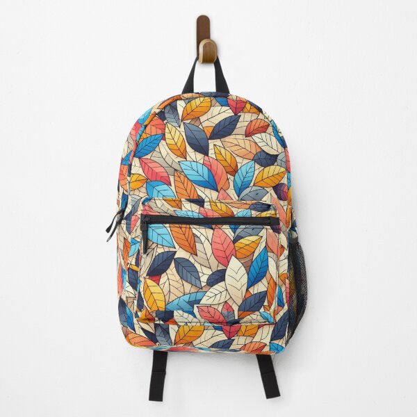 Item preview, Colorful Leaves Feathers Cartoon Illustration Drawing 1 designed and sold by CoffeeIsATrip.