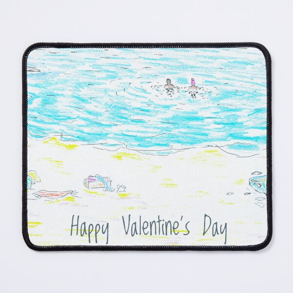 Item preview, Valentine's Day Wild Swimmer Couple designed and sold by Breezy Cove Art.
