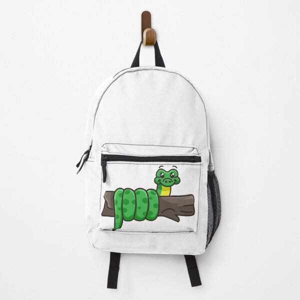 Item preview, funny green snake around branch designed and sold by mrcrazyCat.