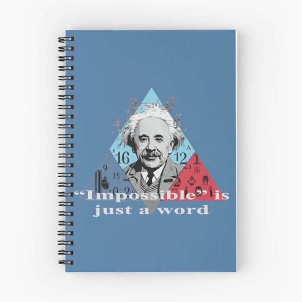 Item preview, Image of Einstein with the text "Impossible is just a word" designed and sold by Tomasz  Siennicki.