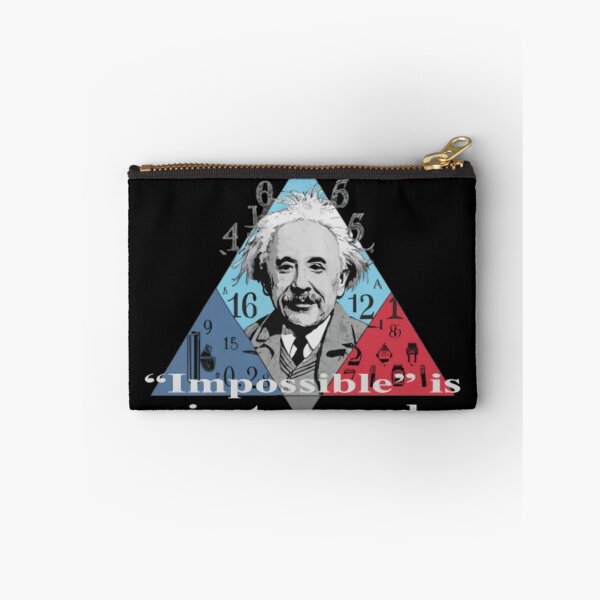 Item preview, Image of Einstein with the text "Impossible is just a word" designed and sold by Tomasz  Siennicki.