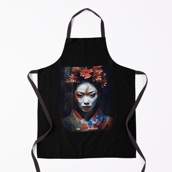 Item preview, Ink Essence - Japanese Aesthetic Surreal Kanji Symbol Painted Face Art 01 designed and sold by MadeByRobots.