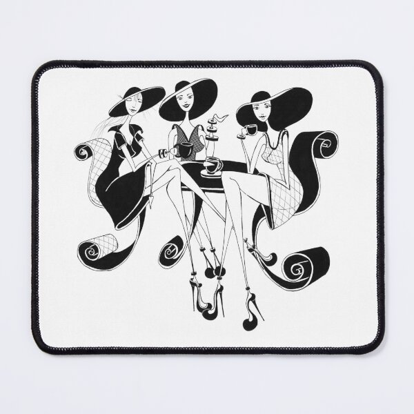 Item preview, Ladies drinking coffee designed and sold by SasaDesignART.