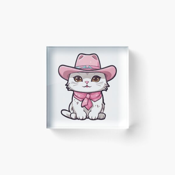 Item preview, Cute Cat Wearing Pink Hat, Pink Kitten, Pink Cat designed and sold by PurpleWay.