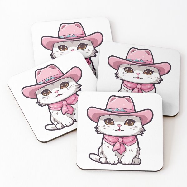 Item preview, Cute Cat Wearing Pink Hat, Pink Kitten, Pink Cat designed and sold by PurpleWay.