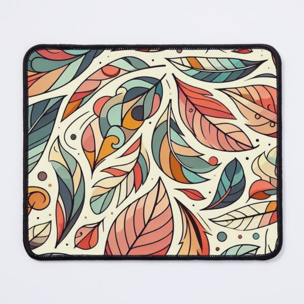 Item preview, Colorful Leaves Feathers Cartoon Illustration Drawing 3 designed and sold by CoffeeIsATrip.