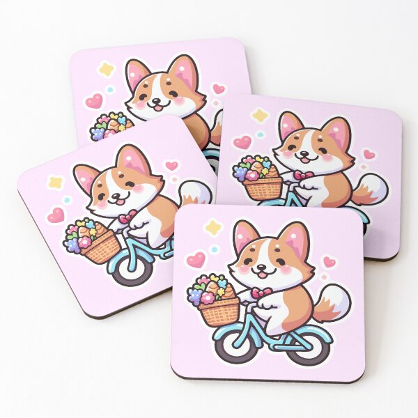 Item preview, Kawaii Cute Corgi Riding A Bicycle 1 | Pets and Animals for Men and Women t-shirt designed and sold by panchiTWO.