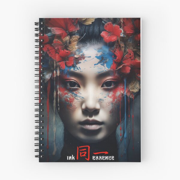 Item preview, Ink Essence - Japanese Aesthetic Surreal Kanji Symbol Painted Face Art 03 designed and sold by MadeByRobots.