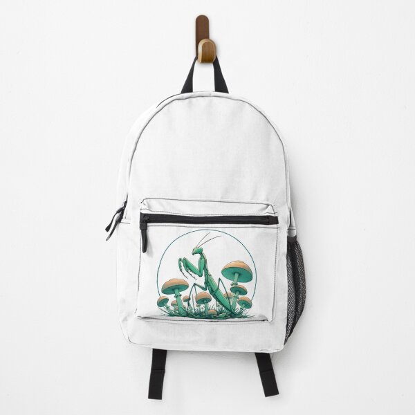 Item preview, Praying Mantis in Mushroom Garden designed and sold by TomFrontierArt.