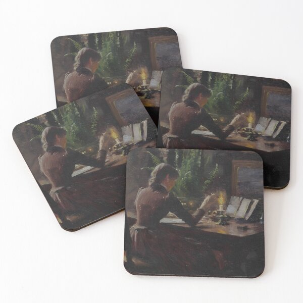Item preview, Seated Woman at Desk (detail) - Paul Gustav Fischer designed and sold by darkgothicart.