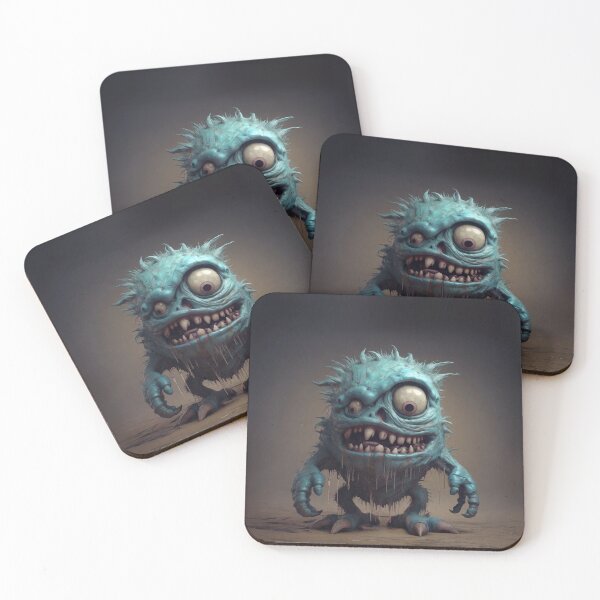 Item preview, Blue monster drooling designed and sold by MarvinLiba.