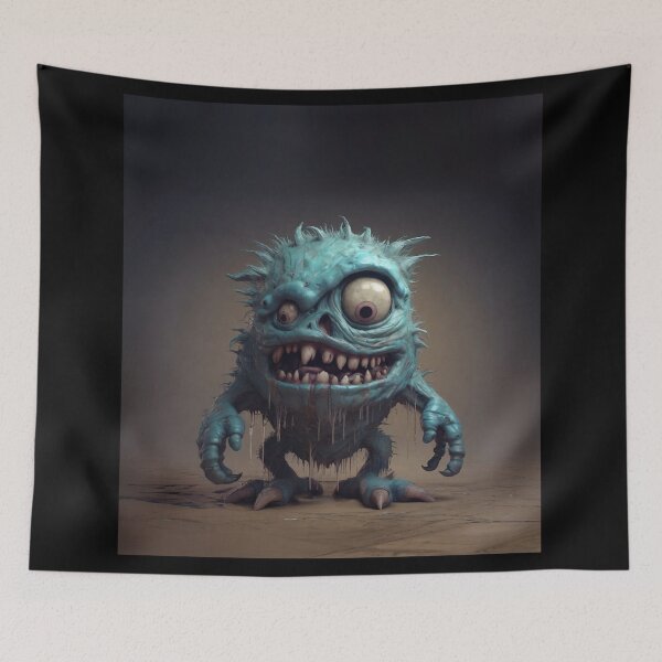 Item preview, Blue monster drooling designed and sold by MarvinLiba.
