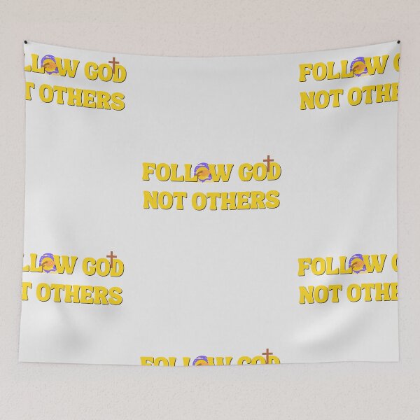 Item preview, Follow God Not Others Sticker / T Shirt designed and sold by Designsleashed.
