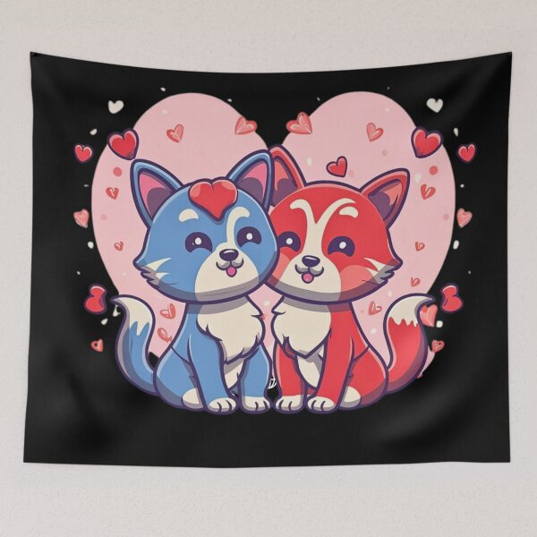 Item preview, Kitten couple love theme designed and sold by SrumbleArt.