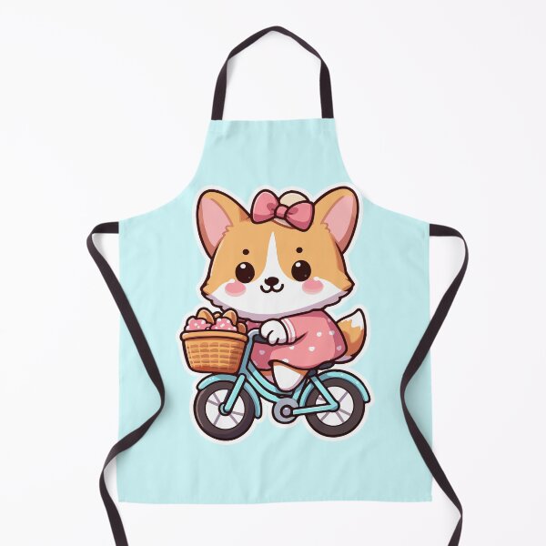 Item preview, Kawaii Cute Corgi Riding A Bicycle 1 | Pets and Animals for Men and Women t-shirt designed and sold by panchiTWO.