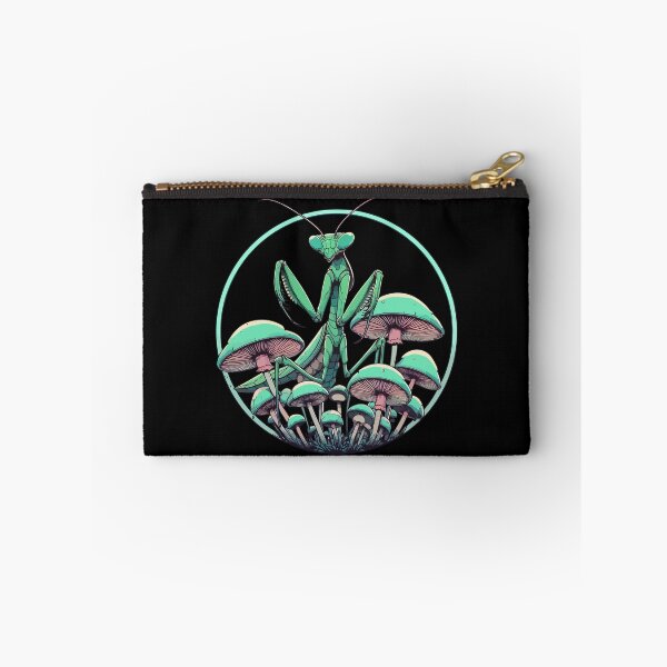 Item preview, Praying Mantis in Mushroom Garden designed and sold by TomFrontierArt.