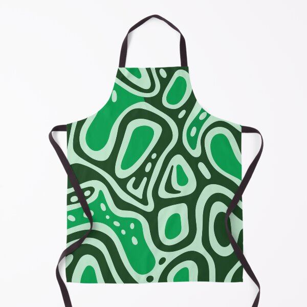 Item preview, Abstract Green Curved Shapes Art designed and sold by Jeallan Designs.