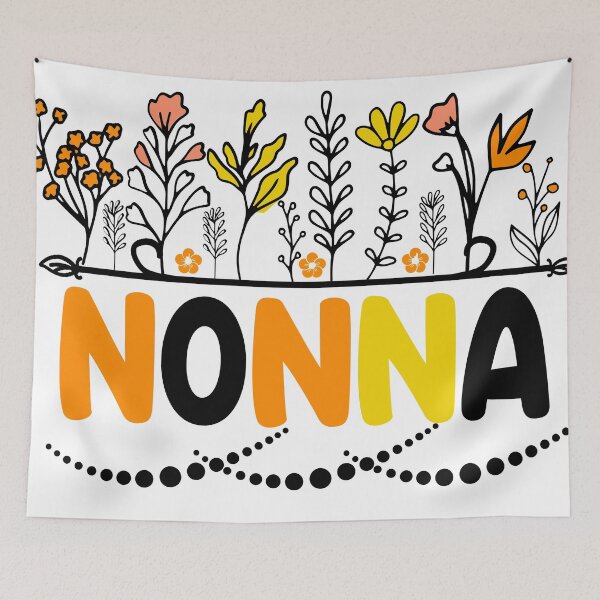 Item preview, Charming Nonna Nonna birthday Floral Emblem Italian Grandmother designed and sold by ElLocoMus.