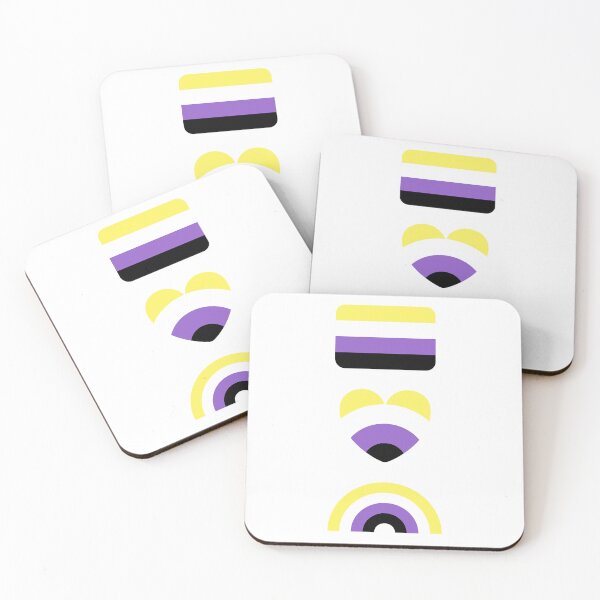Item preview, Nonbinary rainbows Sticker designed and sold by EricSticks.