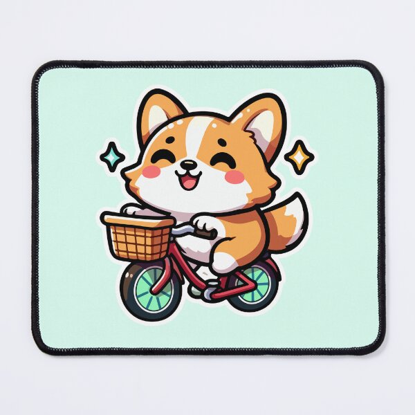 Item preview, Kawaii Cute Corgi Riding A Bicycle 3 | Pets and Animals for Men and Women t-shirt designed and sold by panchiTWO.