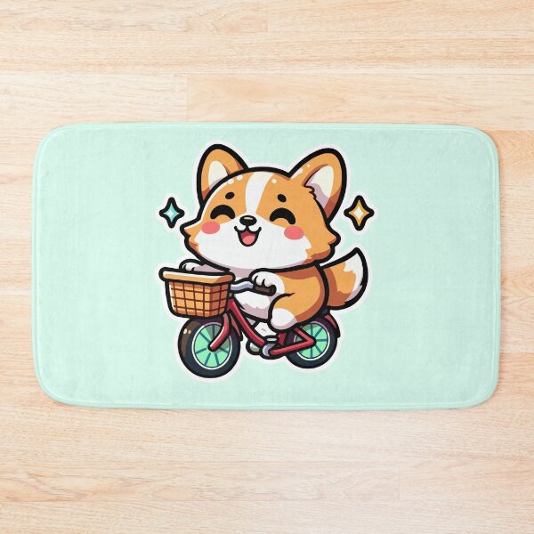 Item preview, Kawaii Cute Corgi Riding A Bicycle 3 | Pets and Animals for Men and Women t-shirt designed and sold by panchiTWO.