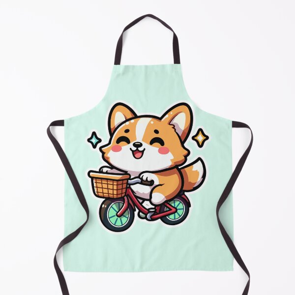 Item preview, Kawaii Cute Corgi Riding A Bicycle 3 | Pets and Animals for Men and Women t-shirt designed and sold by panchiTWO.