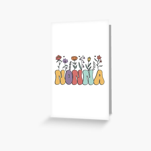 Item preview, Groovy Nonna Nonna birthday Floral Emblem Italian Grandmother designed and sold by ElLocoMus.