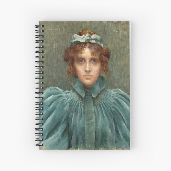 Vintage Portrait of a Woman in Velvet Dress | P192 Spiral Notebook