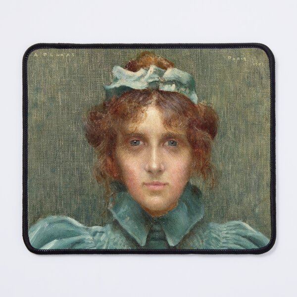 Item preview, Vintage Portrait of a Woman in Velvet Dress | P192 designed and sold by Piccolo Fiore Prints.