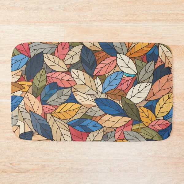 Item preview, Colorful Leaves Feathers Cartoon Illustration Drawing 5 designed and sold by CoffeeIsATrip.