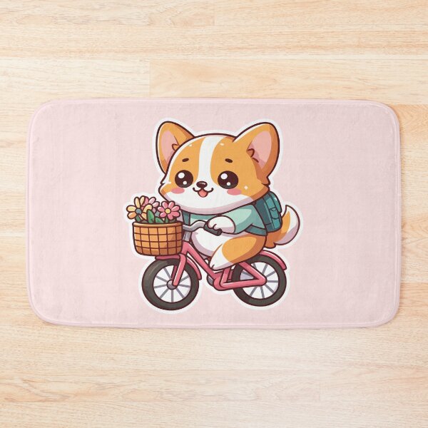 Item preview, Kawaii Cute Corgi Riding A Bicycle 4 | Pets and Animals for Men and Women t-shirt designed and sold by panchiTWO.