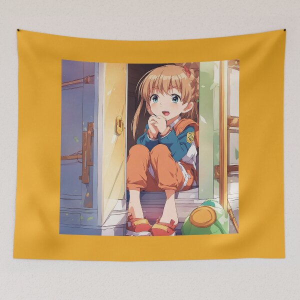 Item preview, Girl Waiting for Family designed and sold by ComicJo.