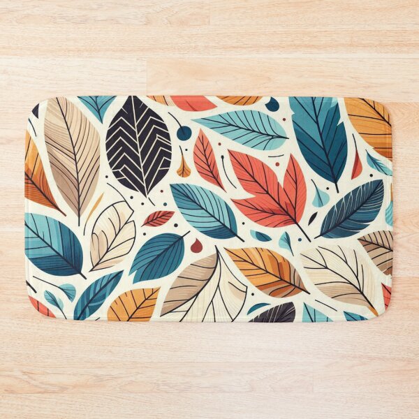 Item preview, Colorful Leaves Feathers Cartoon Illustration Drawing 6 designed and sold by CoffeeIsATrip.