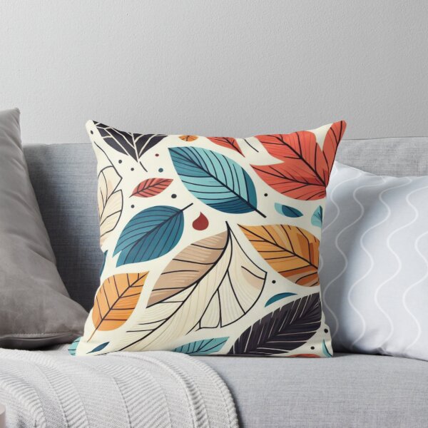 Item preview, Colorful Leaves Feathers Cartoon Illustration Drawing 6 designed and sold by CoffeeIsATrip.