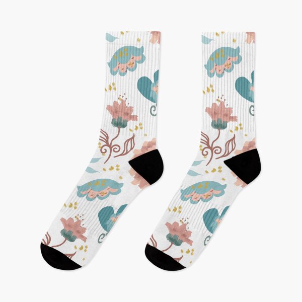 Item preview, Peach Teal Mauve and Blue Restful Floral Seamless Pattern designed and sold by Sharon Schwalbe.