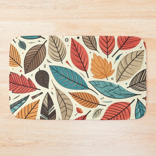 Item preview, Colorful Leaves Feathers Cartoon Illustration Drawing 8 designed and sold by CoffeeIsATrip.