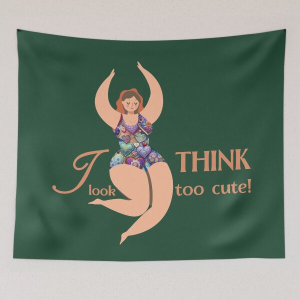 Item preview, I think I look too cute designed and sold by CatCoconut-Art.