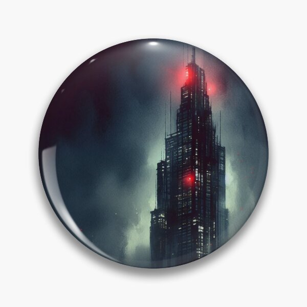 Item preview, Night Skyscraper [neo noir, red and cyan] designed and sold by RESToRAPTOR.