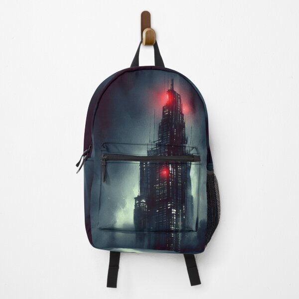 Item preview, Night Skyscraper [neo noir, red and cyan] designed and sold by RESToRAPTOR.