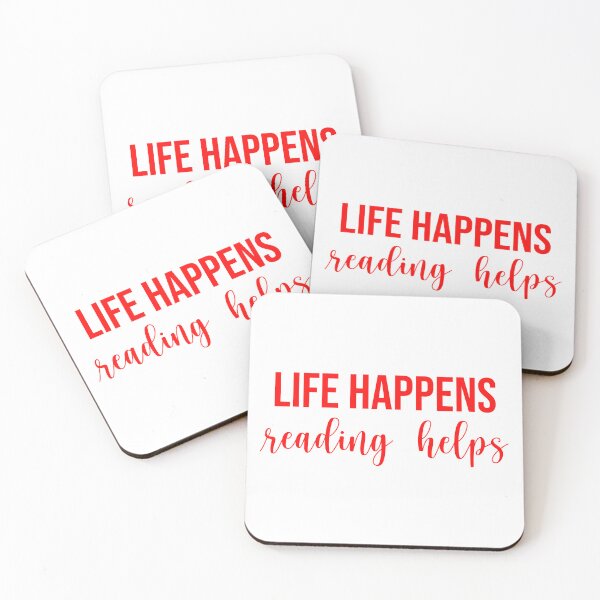 Item preview, Life Happens Reading Helps  designed and sold by Hairball-Pets.