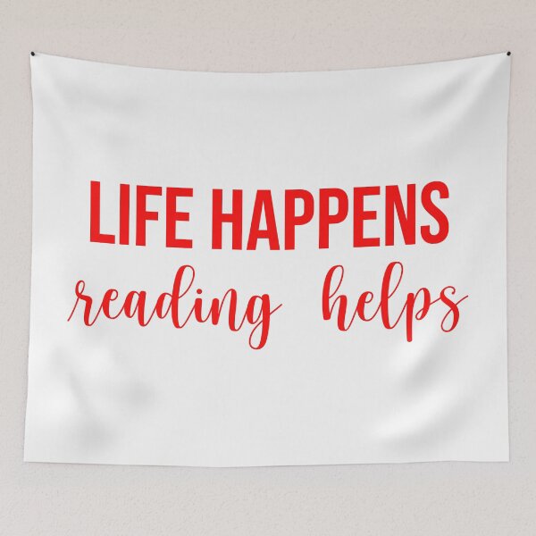 Item preview, Life Happens Reading Helps  designed and sold by Hairball-Pets.