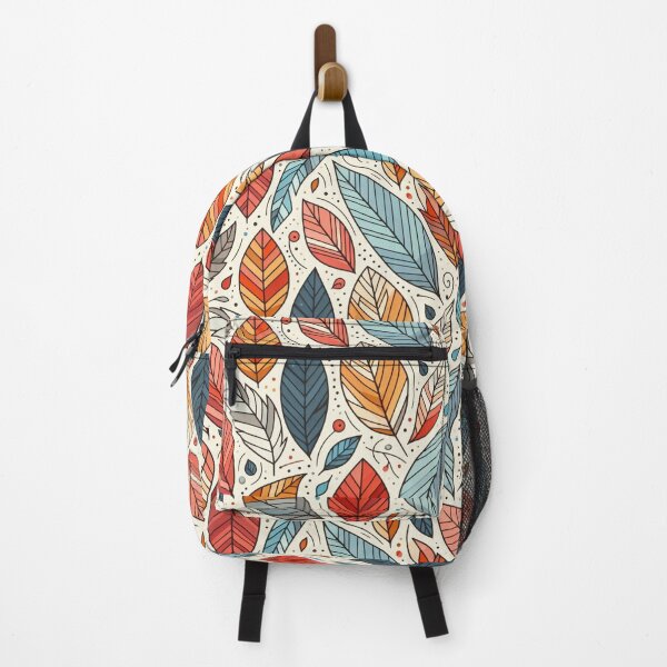 Item preview, Colorful Leaves Feathers Cartoon Illustration Drawing 9 designed and sold by CoffeeIsATrip.
