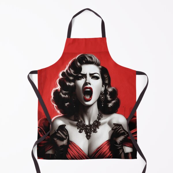 Item preview, Screaming Woman in Red Dress [Noir] designed and sold by RESToRAPTOR.