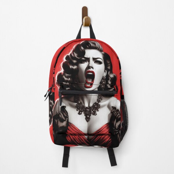 Item preview, Screaming Woman in Red Dress [Noir] designed and sold by RESToRAPTOR.
