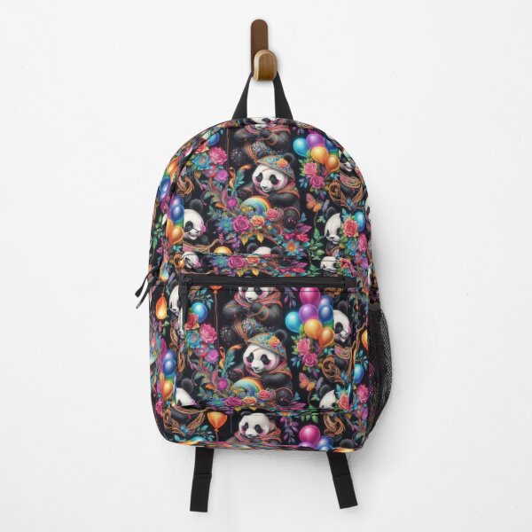 Item preview, Pandas Love Beautiful Flowers And Balloons designed and sold by BotunPeony.