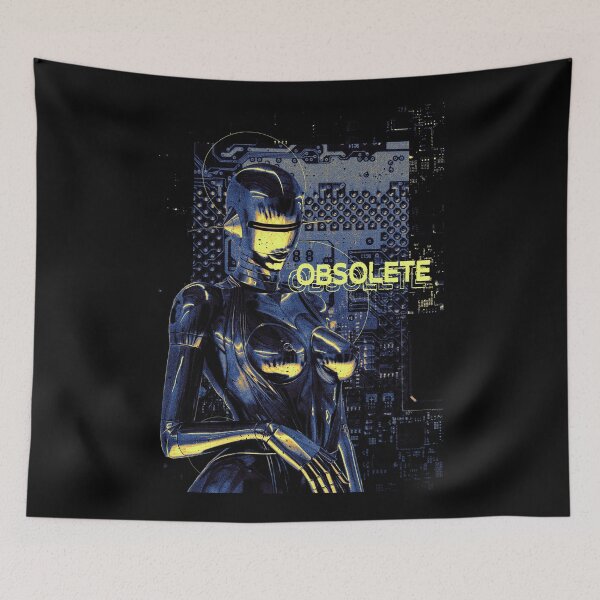 Item preview, Brutalist Y2K 80s  Aesthetics Android Robot Obsolete Chrome designed and sold by PVSKI.