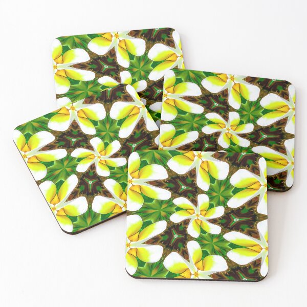 Item preview, Yellow Plumeria Pattern designed and sold by Patternflower.