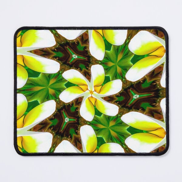 Item preview, Yellow Plumeria Pattern designed and sold by Patternflower.